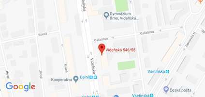 Google Map of Vídeňská 55